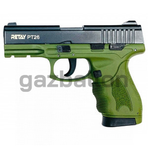 СХП Охолощенный пистолет Retay PT26 Full-auto Taurus, кал. 9 мм, зеленый