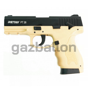 СХП Охолощенный пистолет Retay PT26 Full-auto Taurus, кал. 9 мм, желтый
