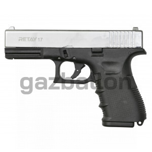 СХП Охолощенный пистолет Retay 17 Glock, кал. 9 мм, никель